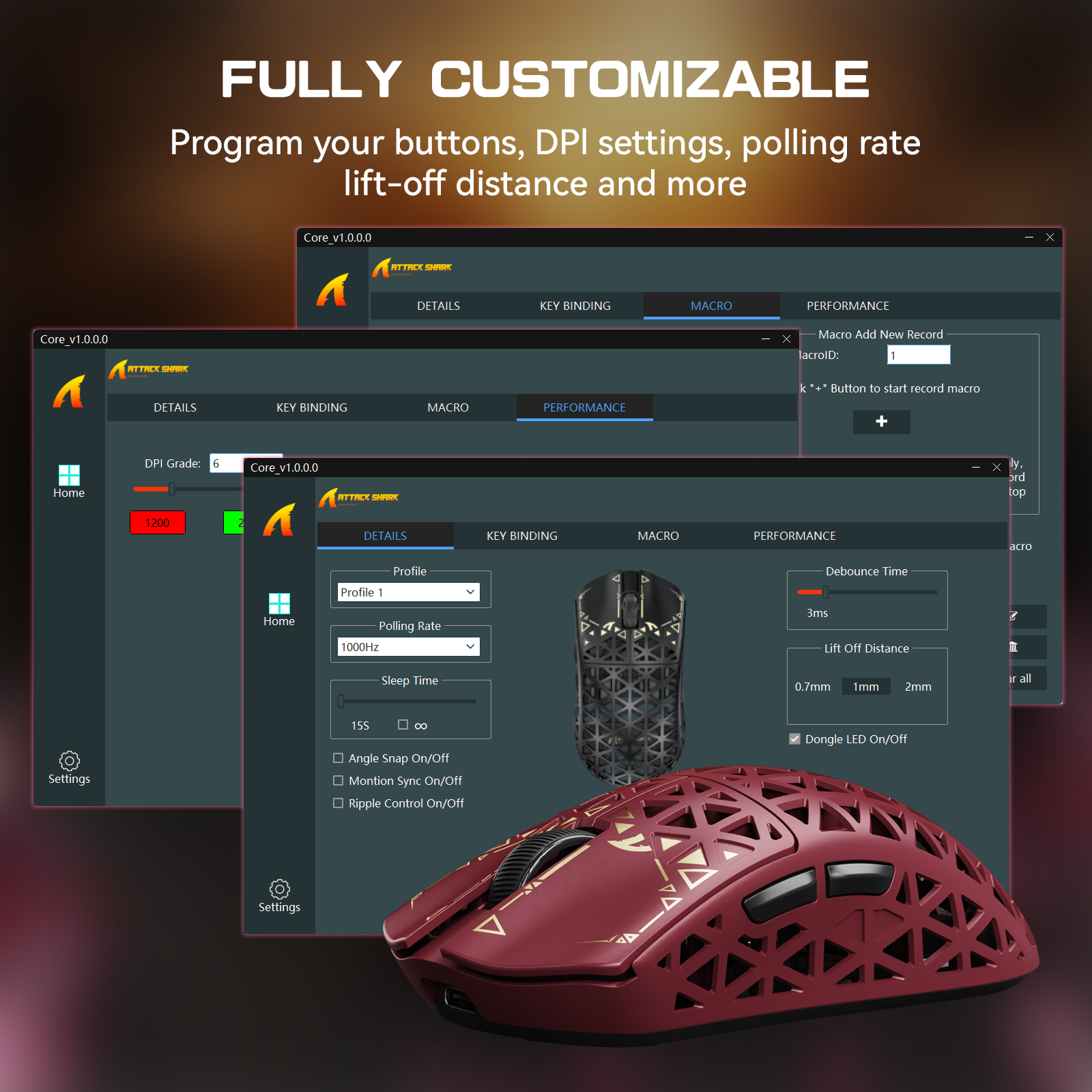 ATTACK SHARK R5 ULTRA Carbonfaser Kabellose 8K PAW3950MAX Gaming-Maus