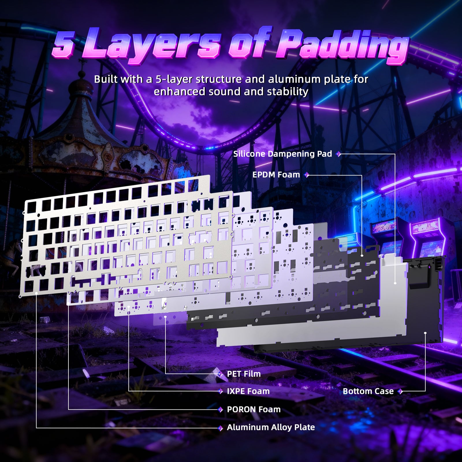 ATTACK SHARK R85 HE Rapid Trigger Tastatur mit C01ULTRA LED Kabel