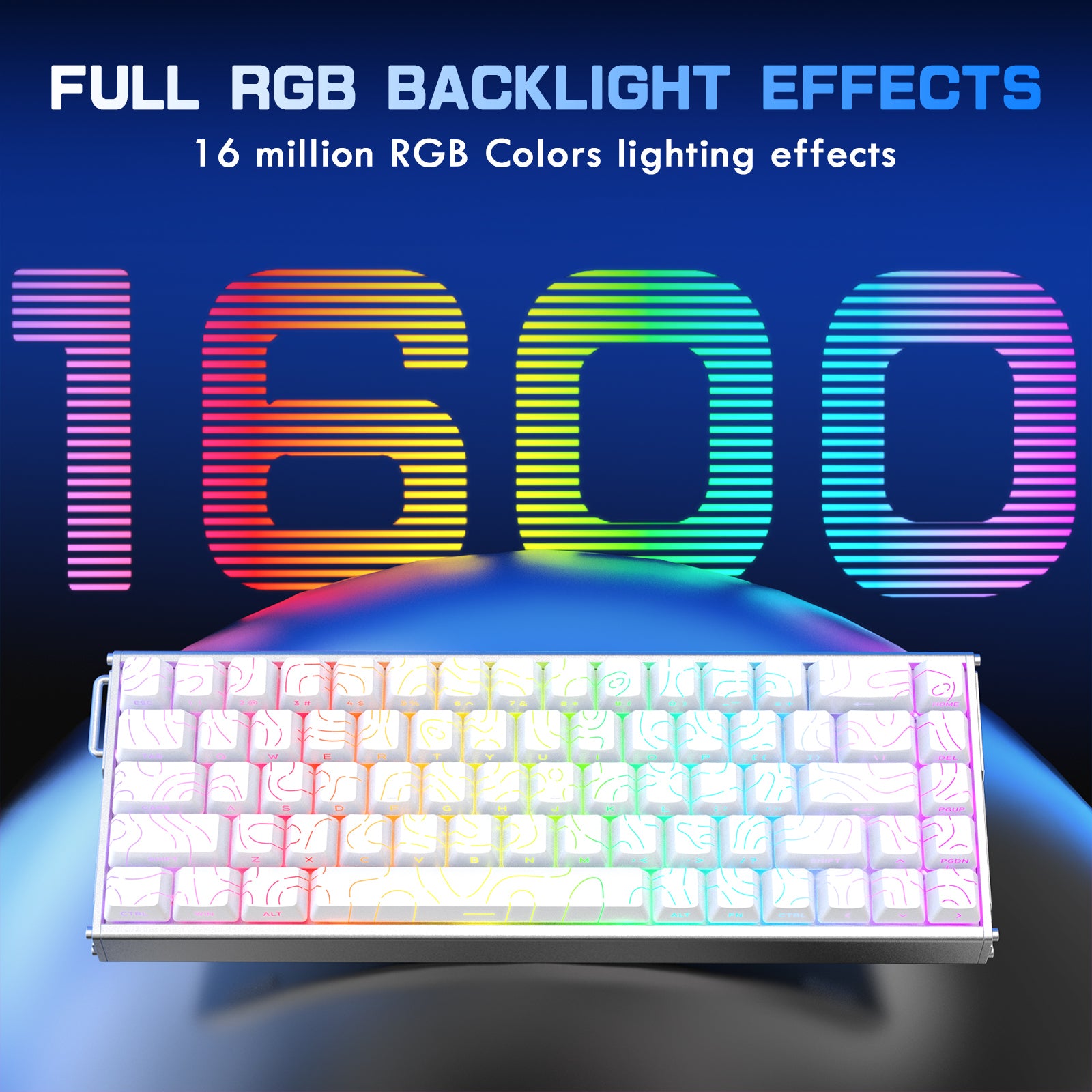 ATTACK SHARK X68MAX HE Rapid Trigger CNC Aluminium-Tastatur mit magnetischem Schalter und C01Ultra RGB Spiralkabel