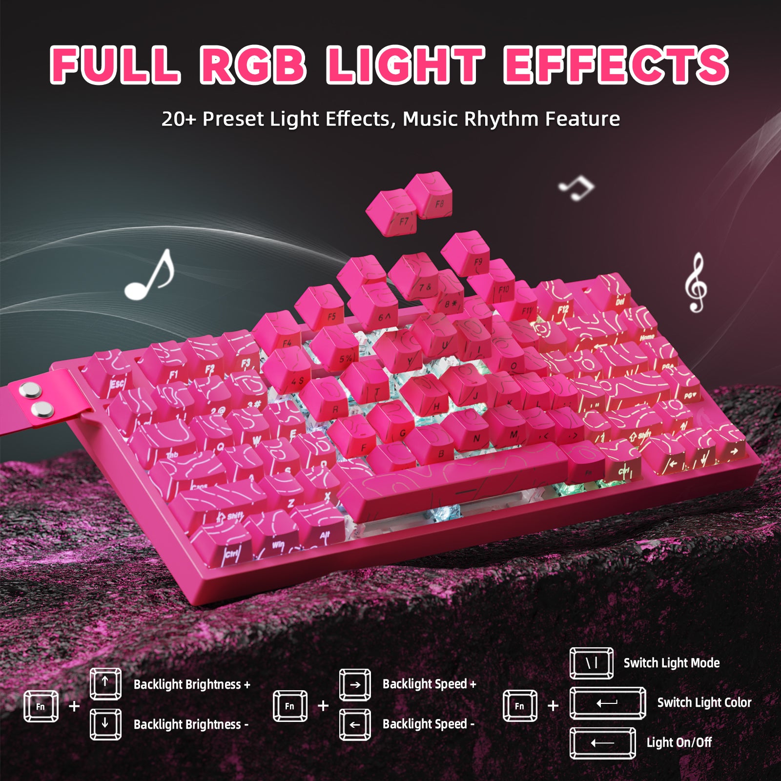 ATTACK SHARK R82 HE Rapid Trigger-Tastatur-Magnetschalter mit 0,005 MM RT