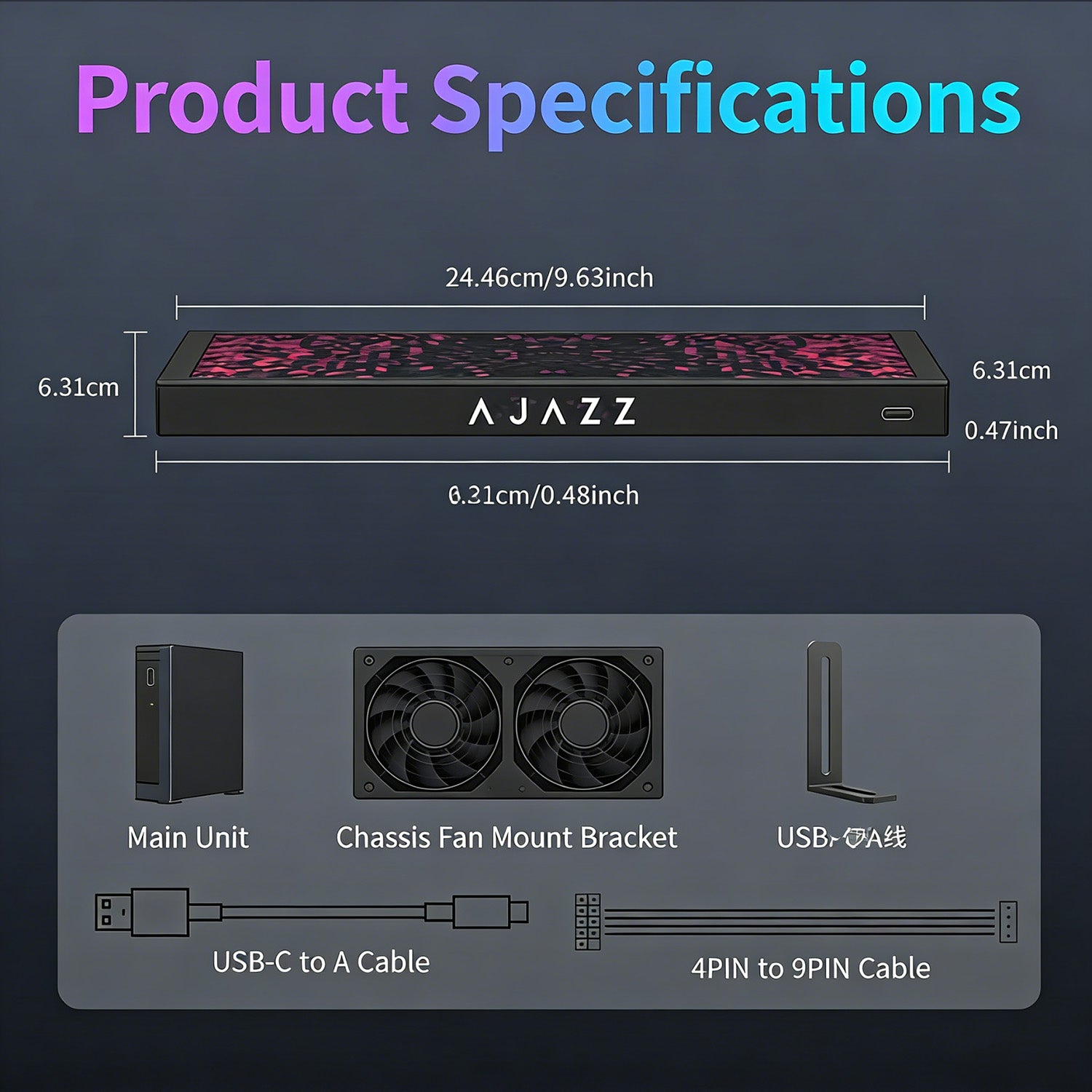 ATTACK SHARK x AJAZZ 9,2-Zoll IPS LCD Monitor