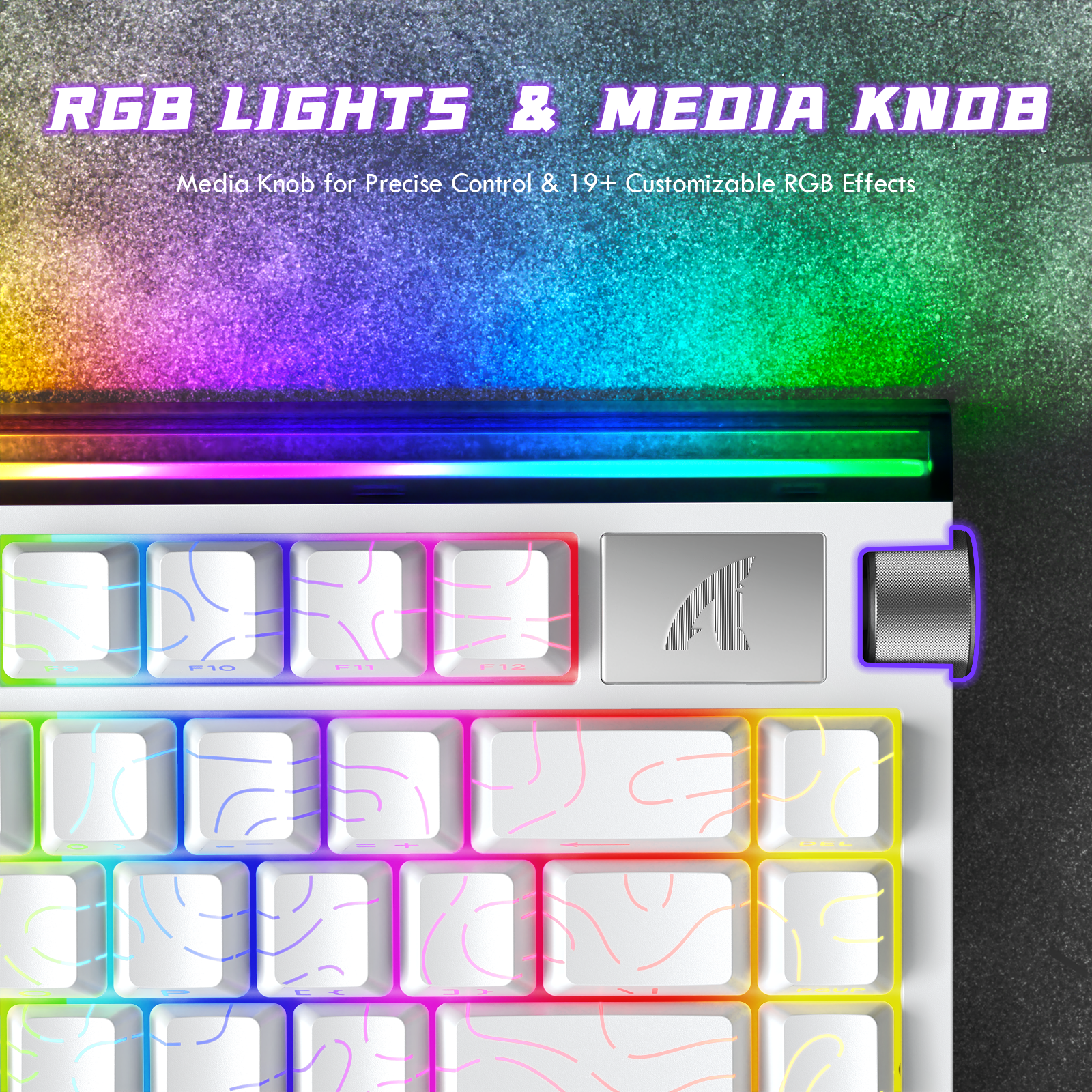 ATTACK SHARK R85 HE Rapid Trigger Tastatur Magnetischer Schalter mit Custom Lightbox
