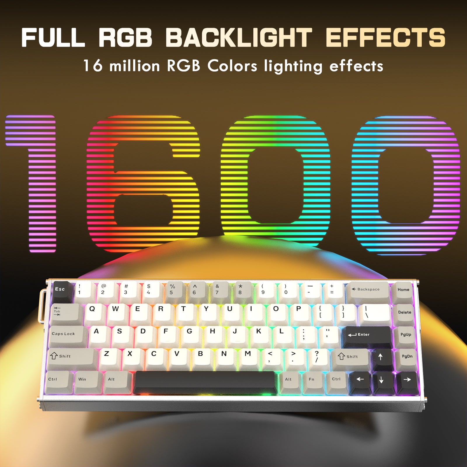 ATTACK SHARK X68MAX HE Rapid Trigger CNC Aluminium-Tastatur mit magnetischem Schalter und C01Ultra RGB Spiralkabel