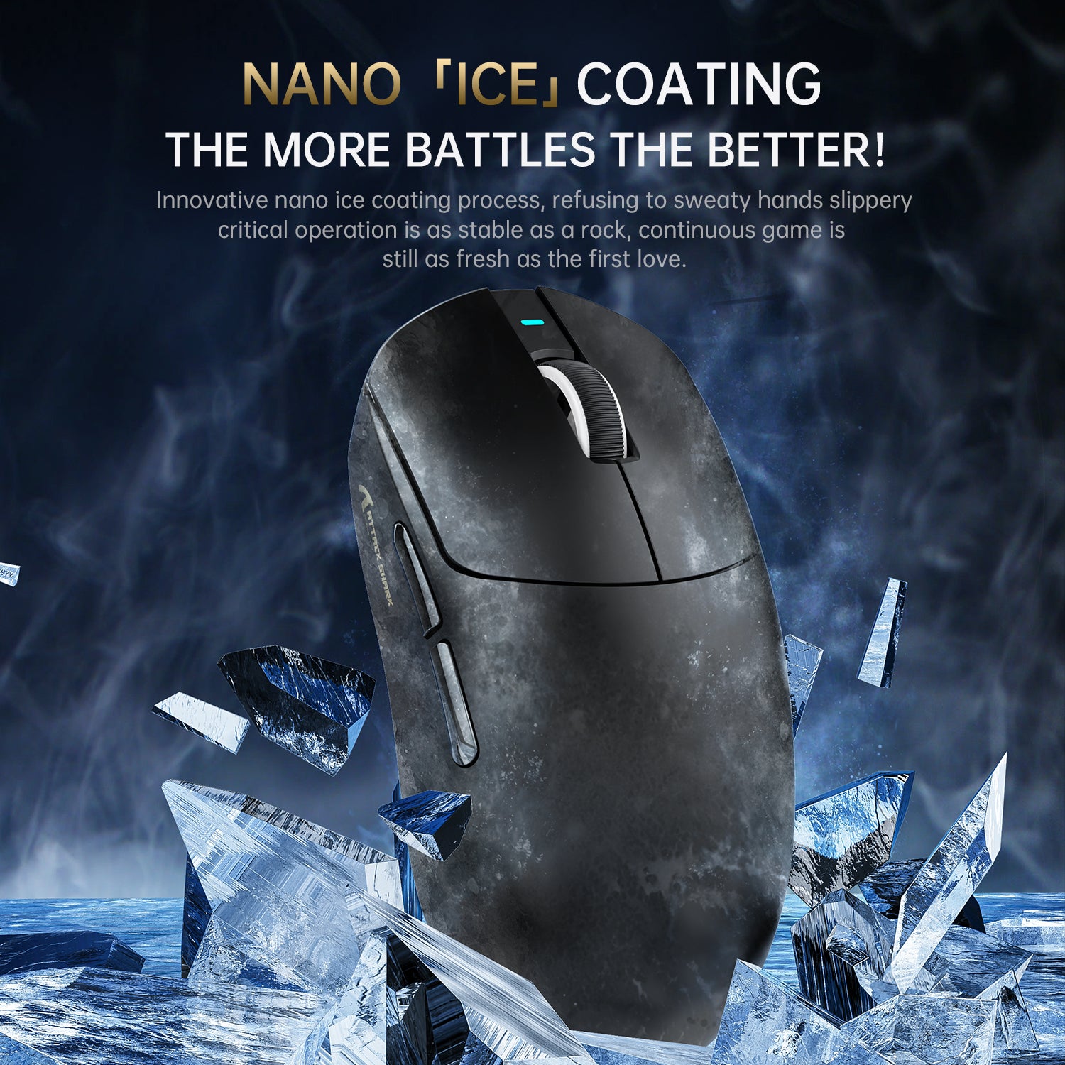 ATTACK SHARK X8PRO Kabellose Tri-Mode-Gaming-Maus, 40.000 DPI, ultraleicht
