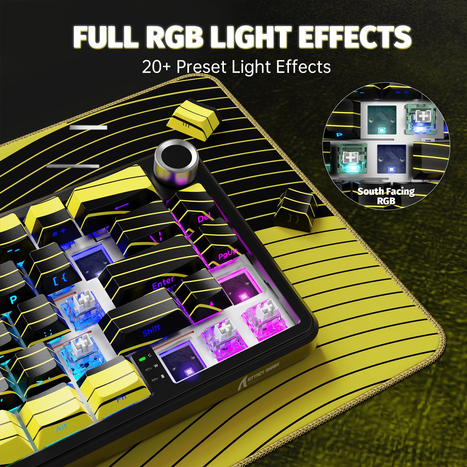 ATTACK SHARK X65PRO HE Wireless Rapid Trigger Keyboard Magnetic Switch