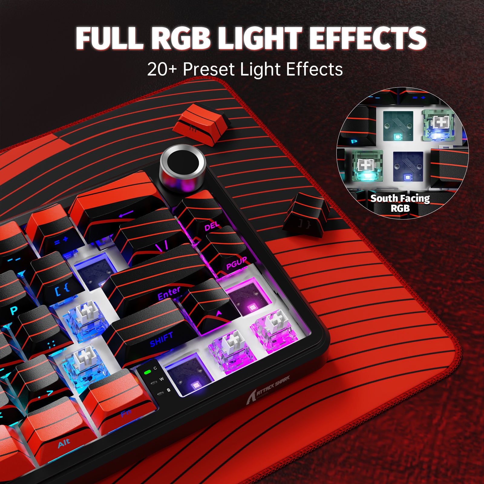 ATTACK SHARK X65PRO HE Wireless Rapid Trigger Keyboard Magnetic Switch