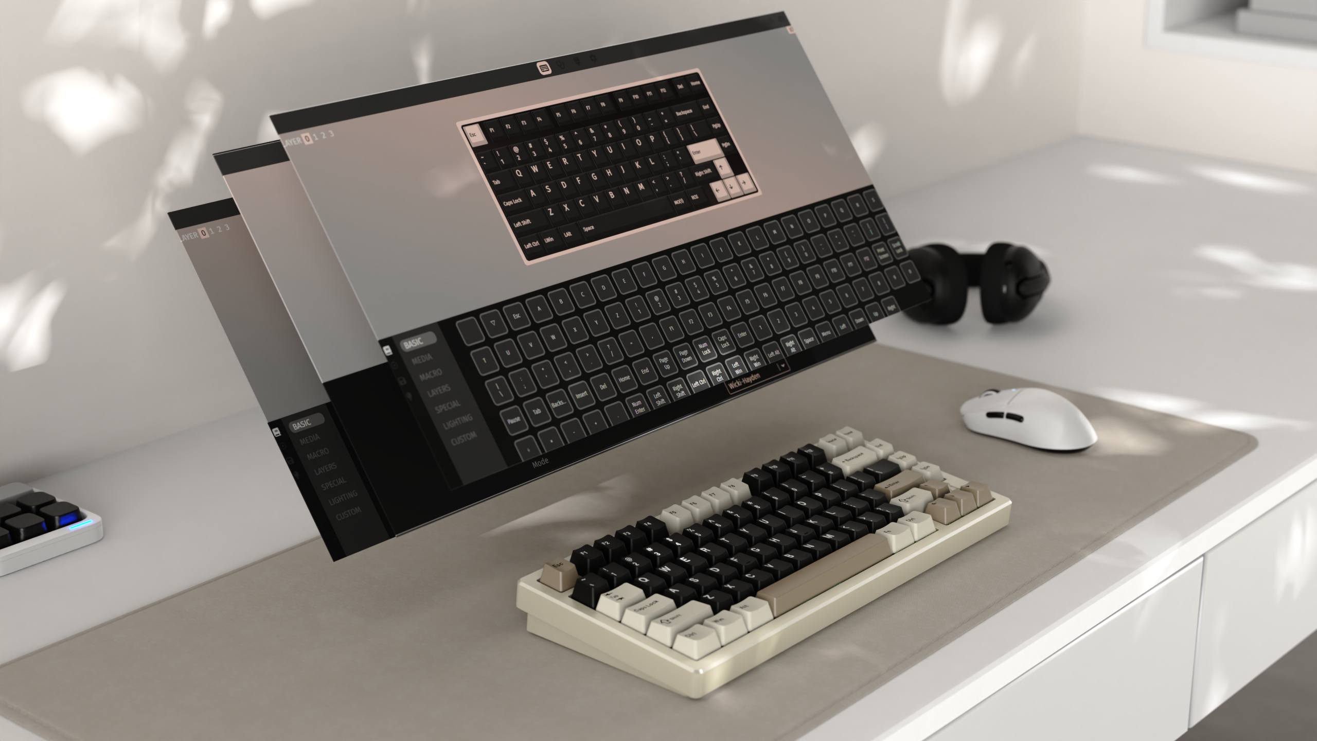 ATTACK SHARK X75 Vollaluminium-Tastatur