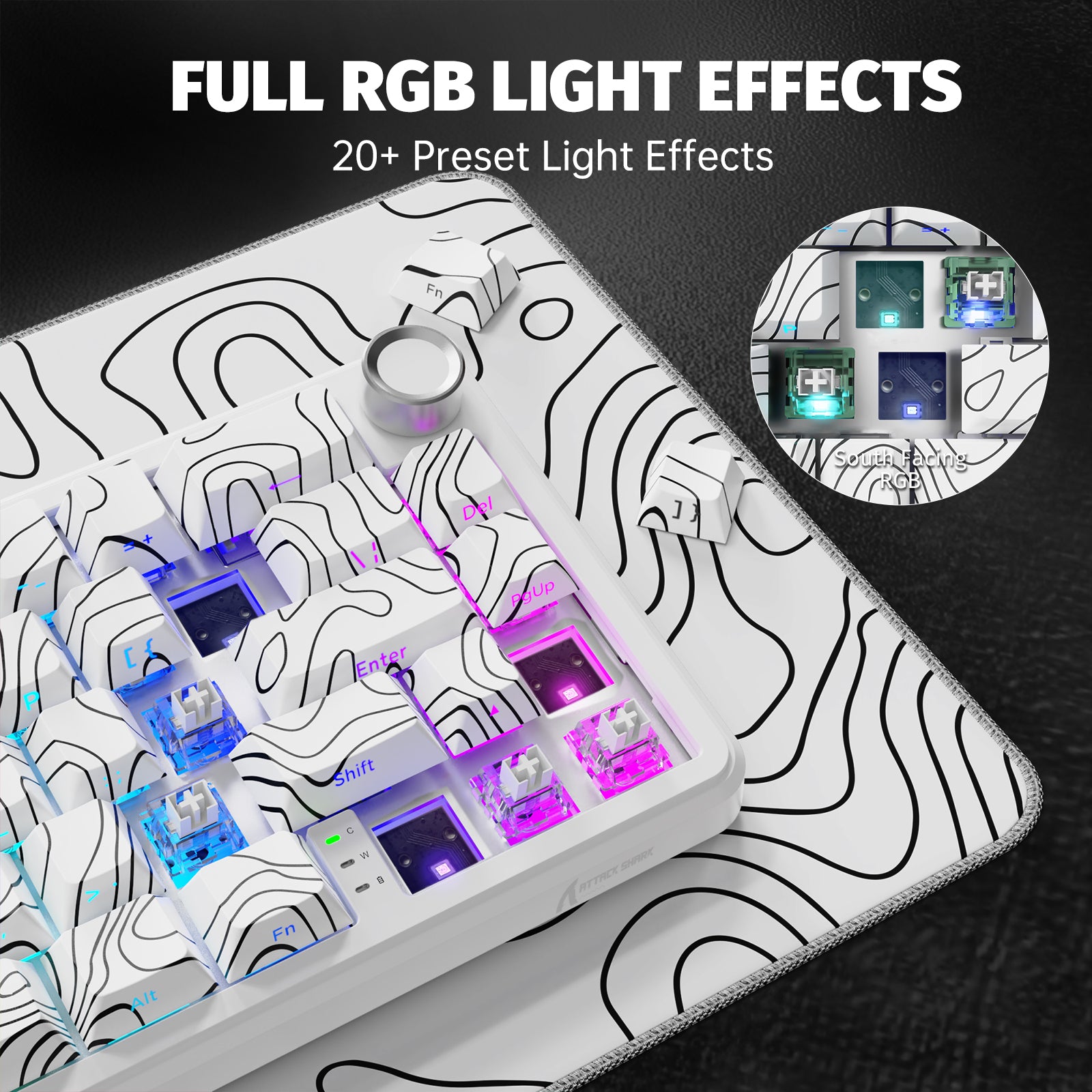 ATTACK SHARK X65PRO HE Wireless Rapid Trigger Keyboard Magnetic Switch