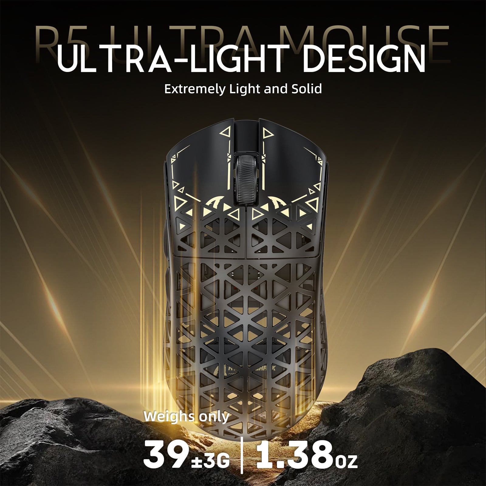 ATTACK SHARK R5 Ultra-Light Gaming Mouse - 39g