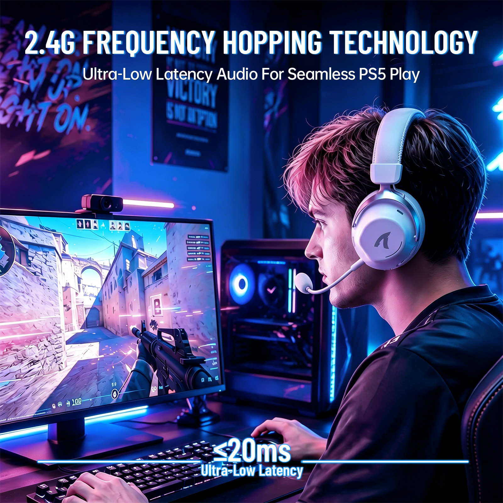 ATTACK SHARK L50 PRO Tri-Modus Kabelloses Gaming-Headset