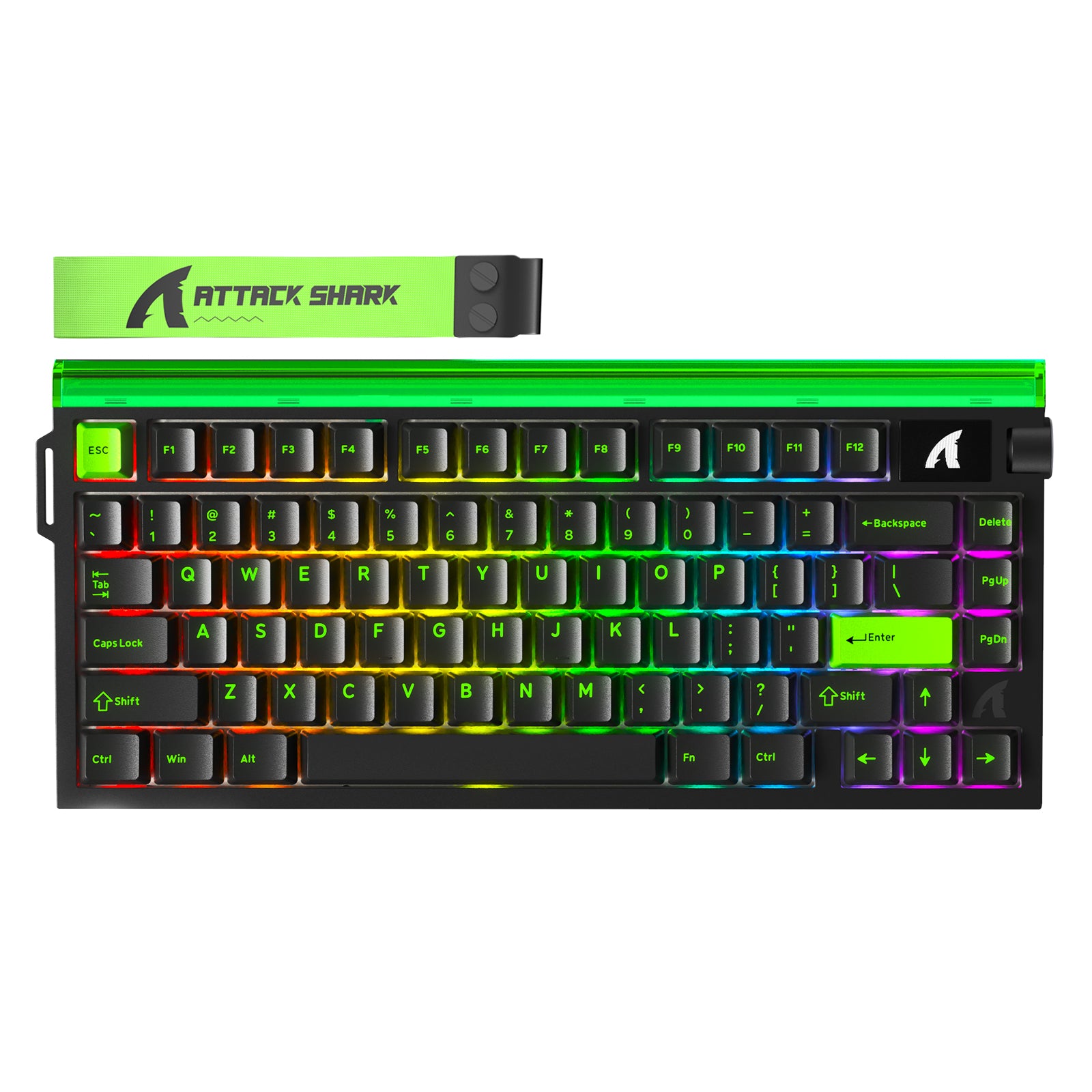 ATTACK SHARK R85 HE Rapid Trigger Tastatur Magnetischer Schalter mit Custom Lightbox