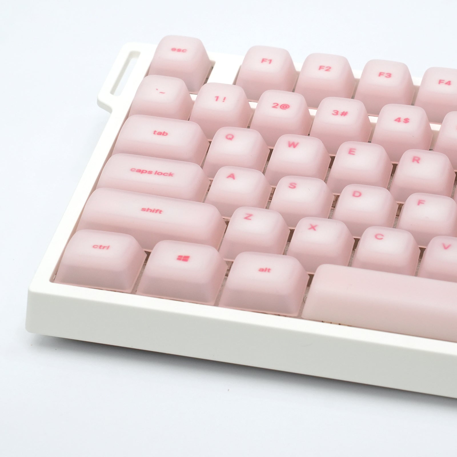 ATTACK SHARK SK01 Tastenkappenset mit 113 Tasten aus Silikon, Cherry-Profil, ANSI, Pink