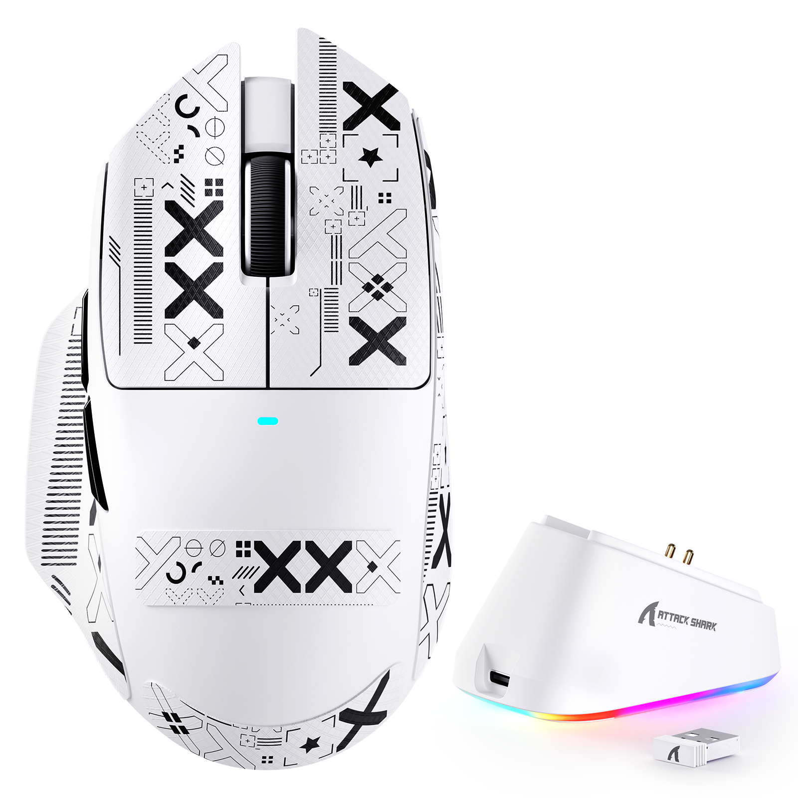 ATTACK SHARK V6 Ultra-Leichte Tri-Mode Gaming-Maus