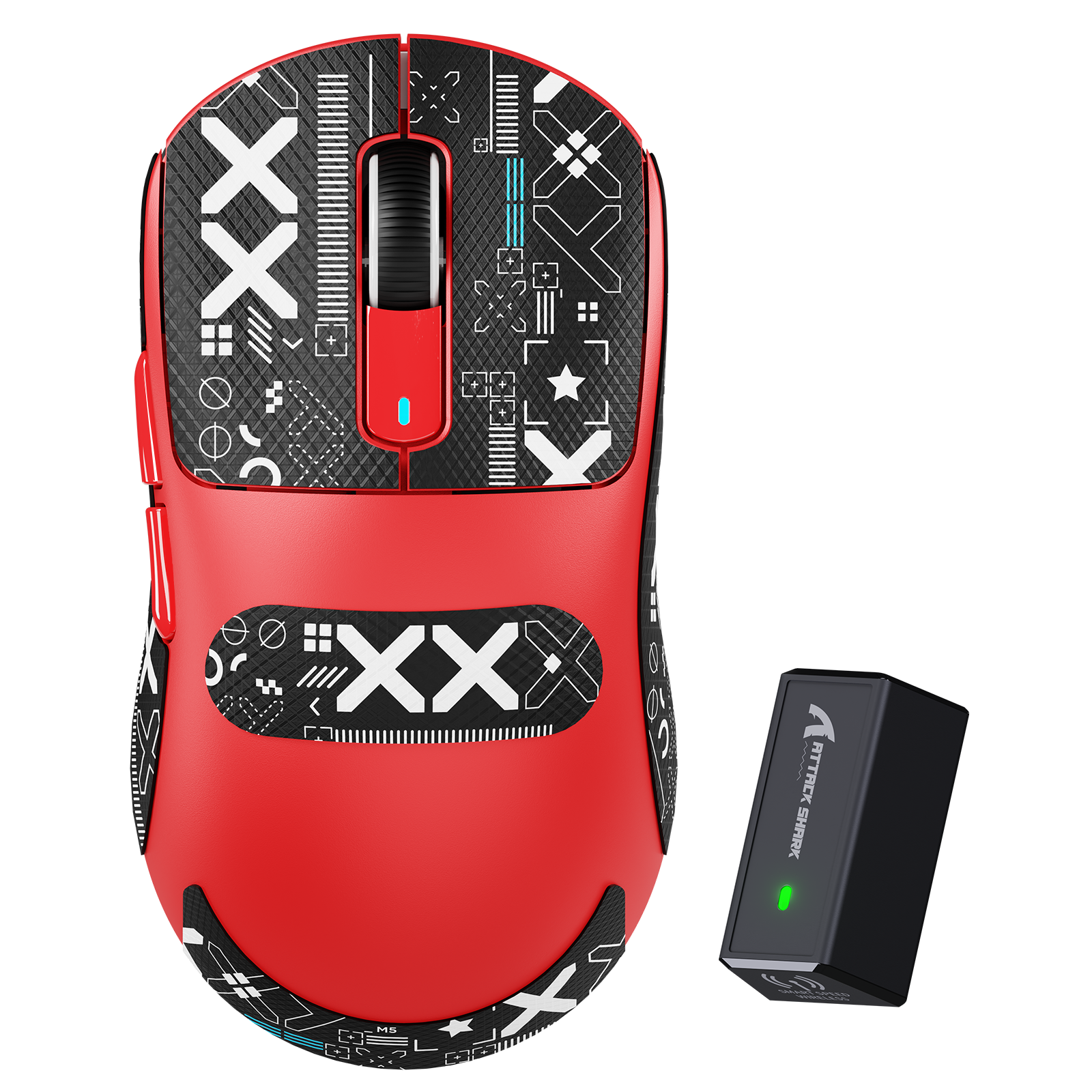 Attack Shark X3PRO gaming mouse comparison chart with 8K polling, PAW 3950MAX sensor and 42,000 DPI