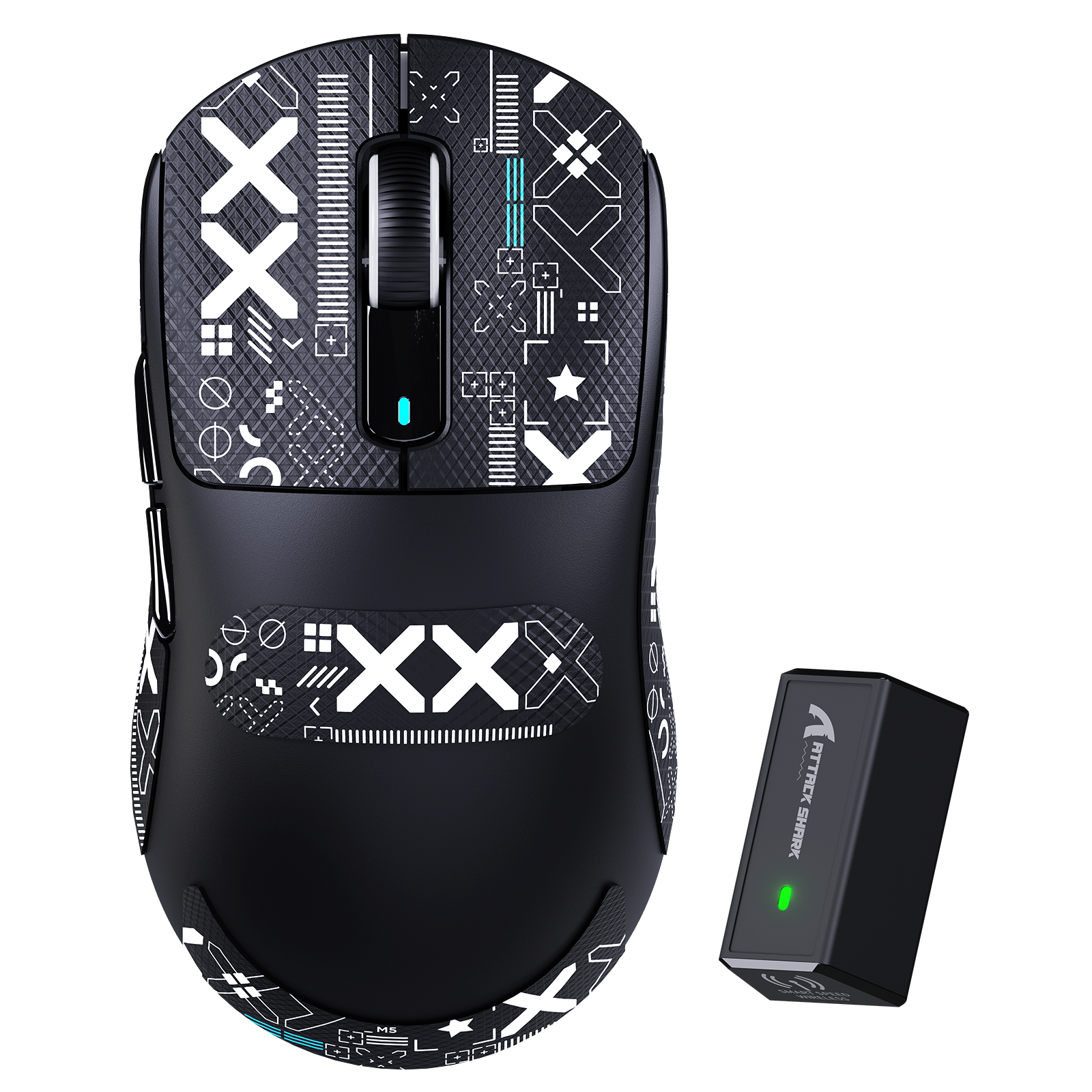 Attack Shark X3PRO gaming mouse comparison chart with specs, 8K polling, 42,000 DPI, Bluetooth, 2.4GHz and wired