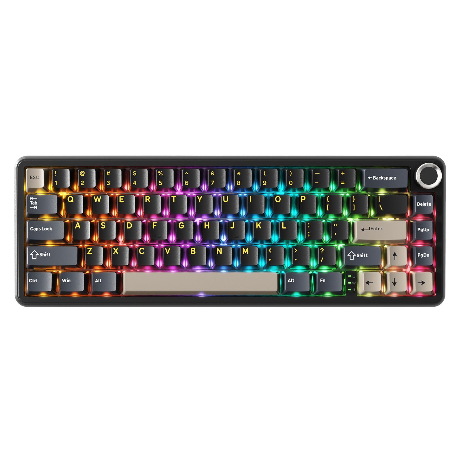 ATTACK SHARK X66 Kabellose mechanische Tastatur mit seitlich bedruckten PBT-Tastenkappen