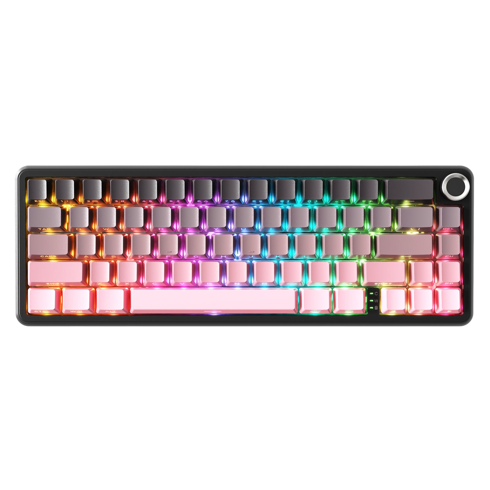 ATTACK SHARK X66 Kabellose mechanische Tastatur mit seitlich bedruckten PBT-Tastenkappen