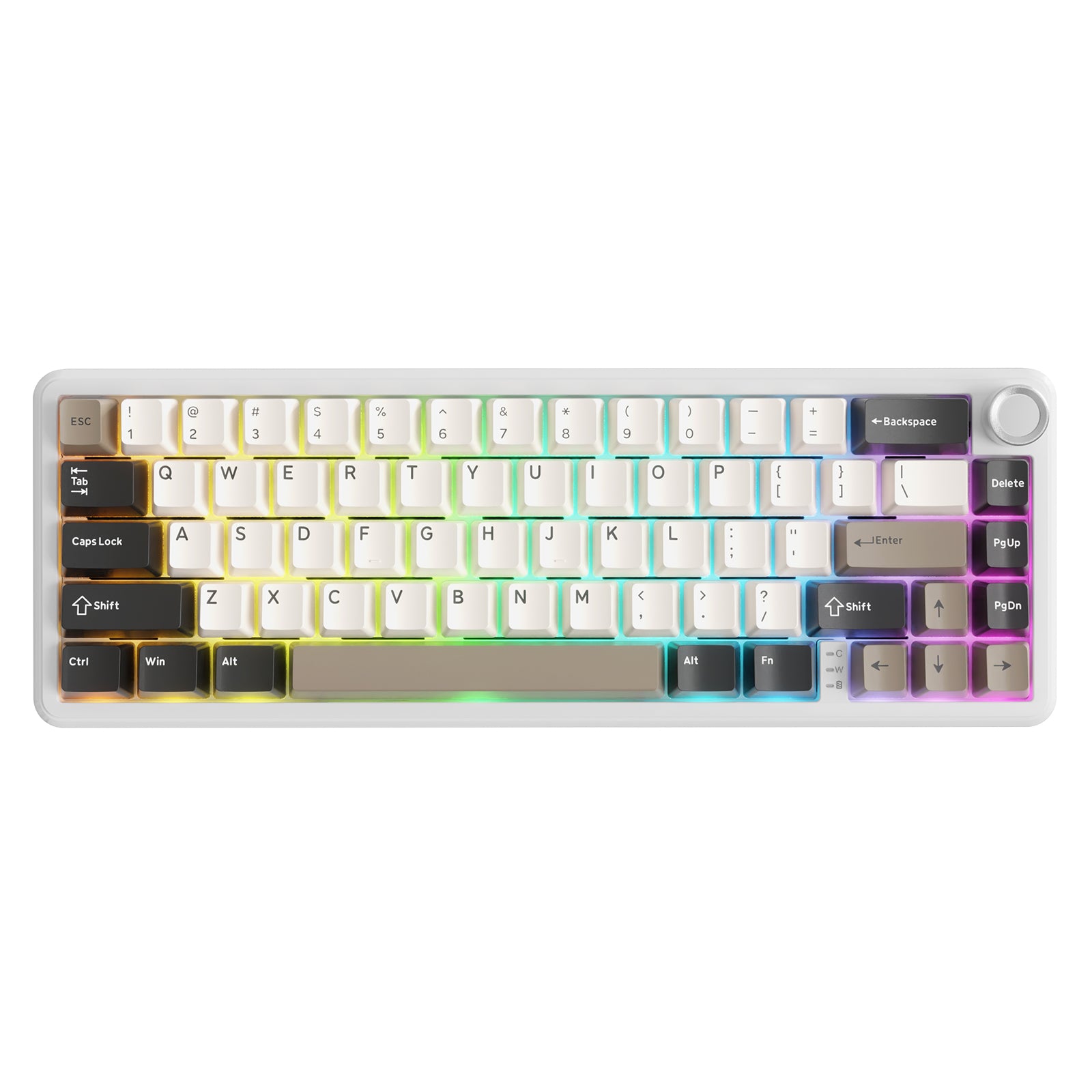 ATTACK SHARK X66 Kabellose mechanische Tastatur mit seitlich bedruckten PBT-Tastenkappen