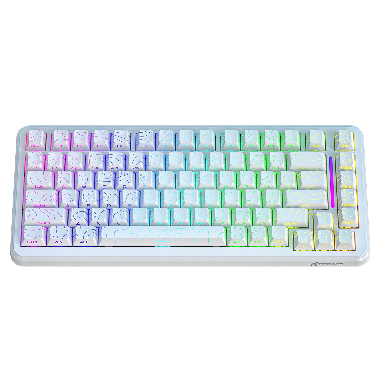 ATTACK SHARK X82PRO HE Kabellose Rapid Trigger-Gaming-Tastatur mit Magnetschalter
