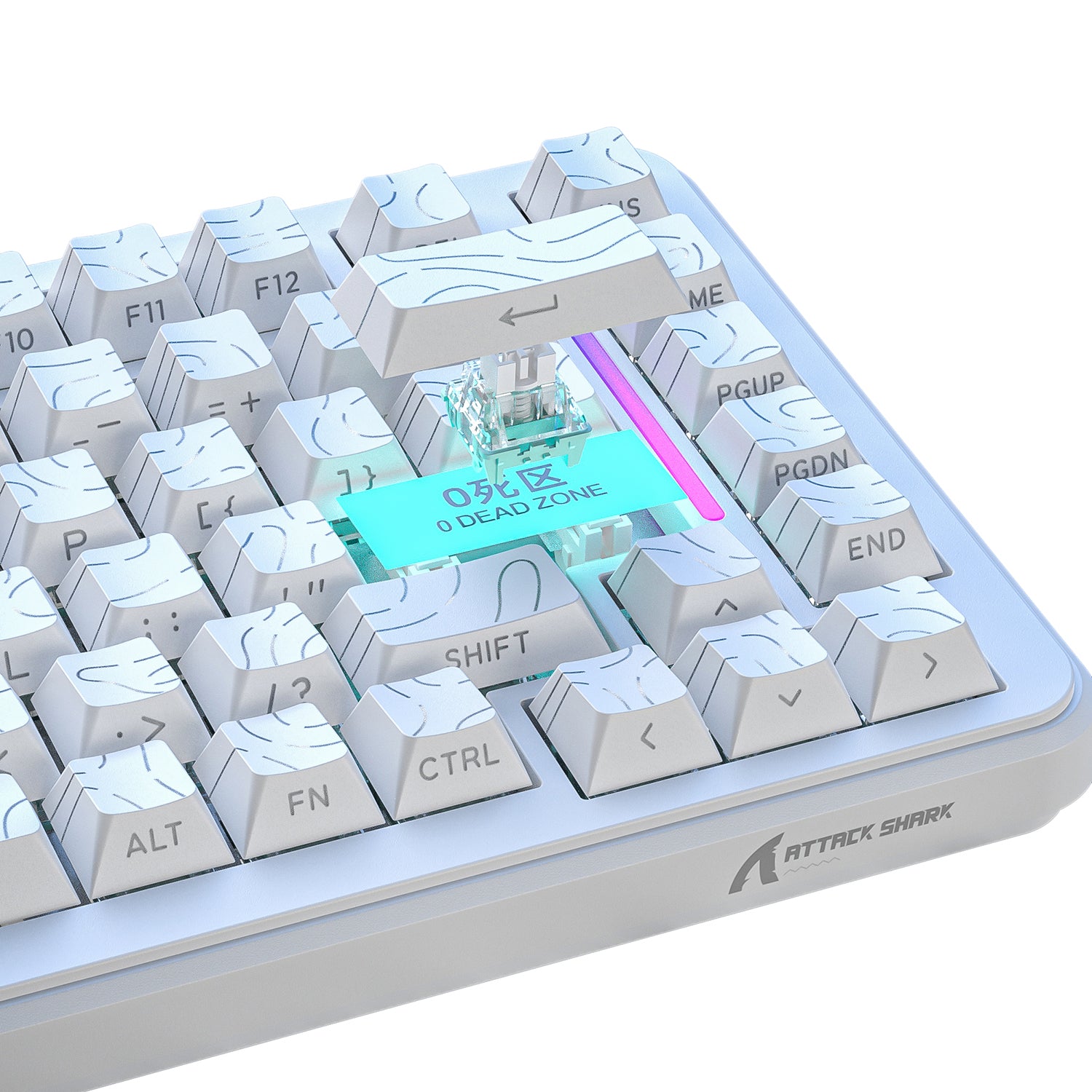 ATTACK SHARK X82PRO HE Kabellose Rapid Trigger-Gaming-Tastatur mit Magnetschalter