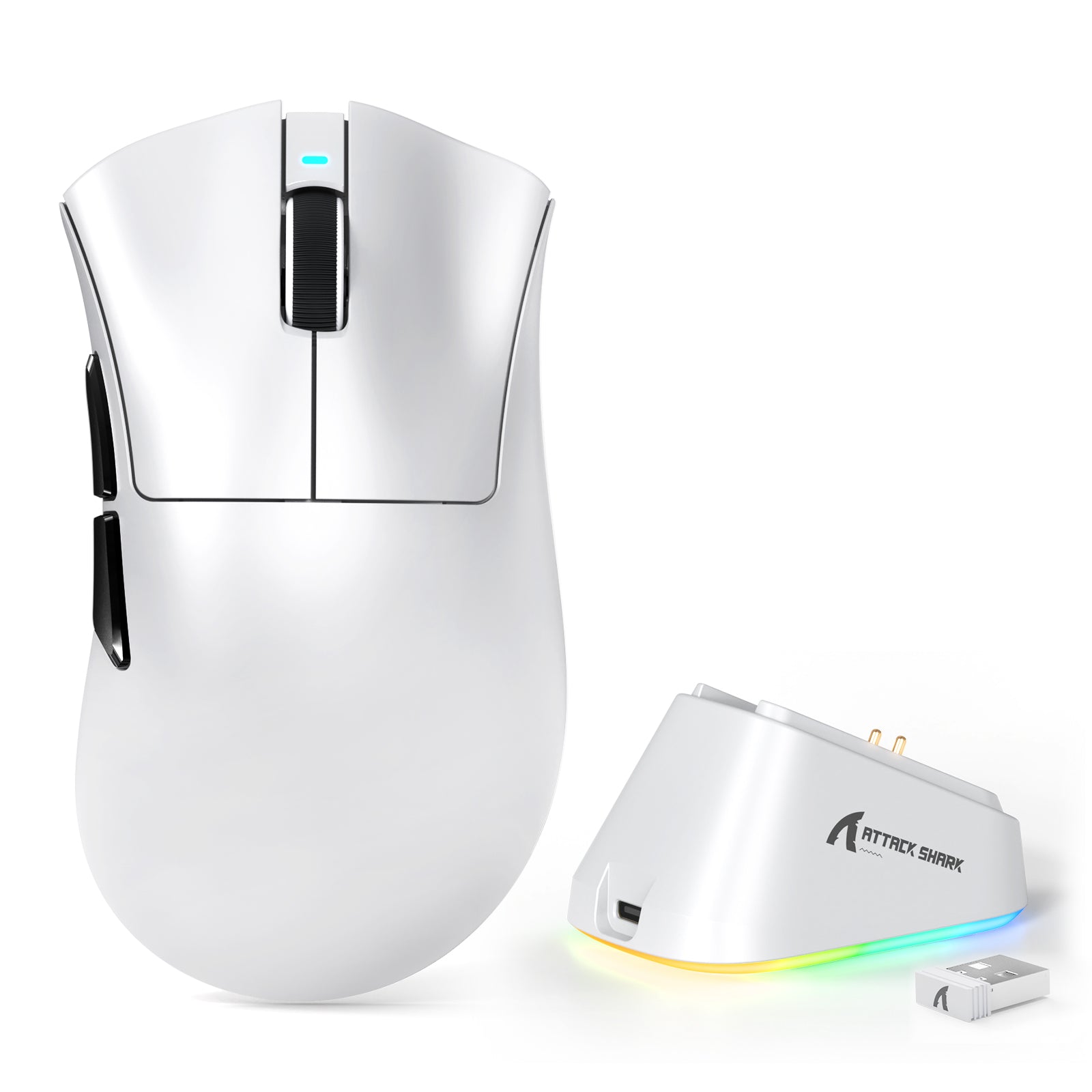 ATTACK SHARK V3PRO Ultraleichte Tri-Mode-Gaming-Maus mit Ladestation