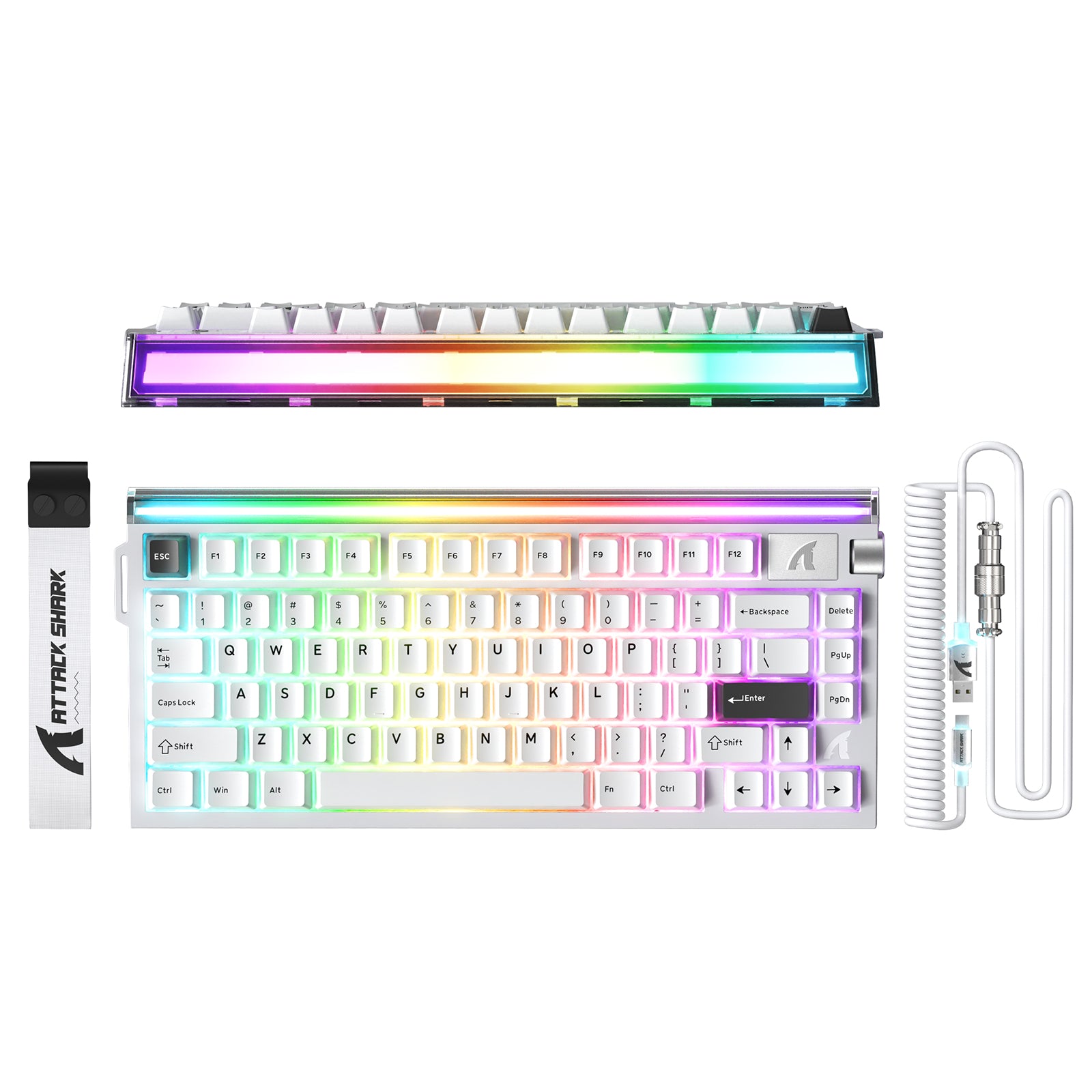 ATTACK SHARK R85 HE Rapid Trigger Tastatur mit C01ULTRA LED Kabel