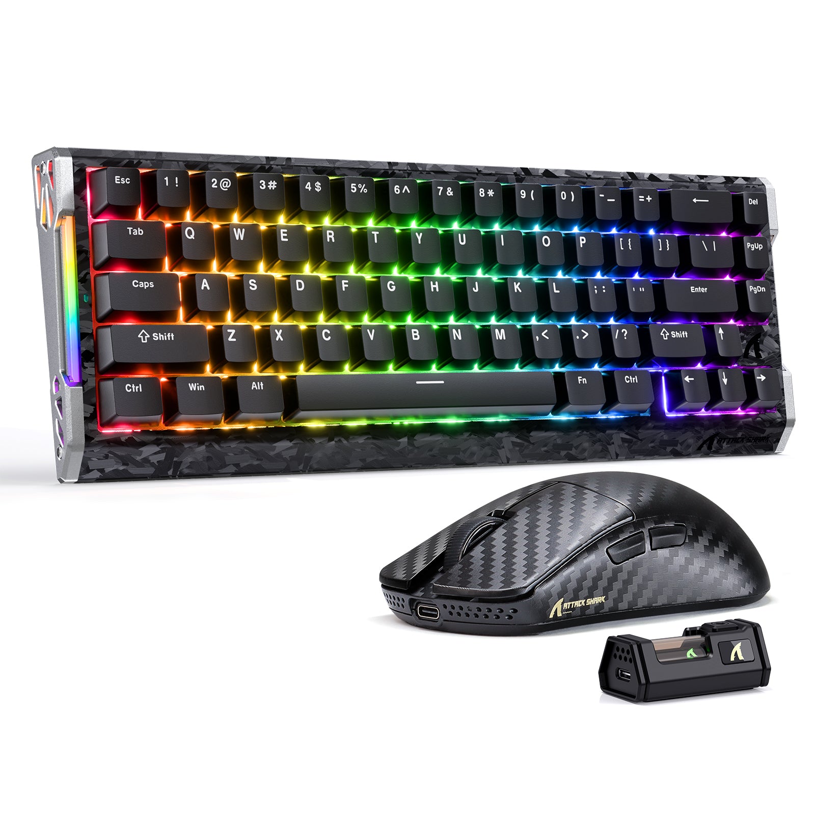 ATTACK SHARK R68 HE & R11 ULTRA Carbonfaser Gaming-Bundle