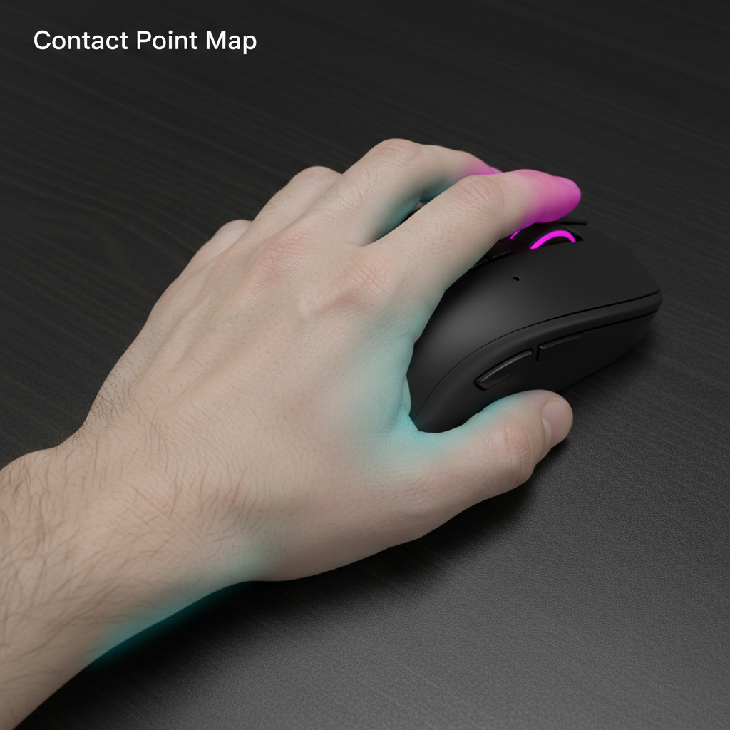 The Contact Point Map: Where Your Hand Touches the Mouse
