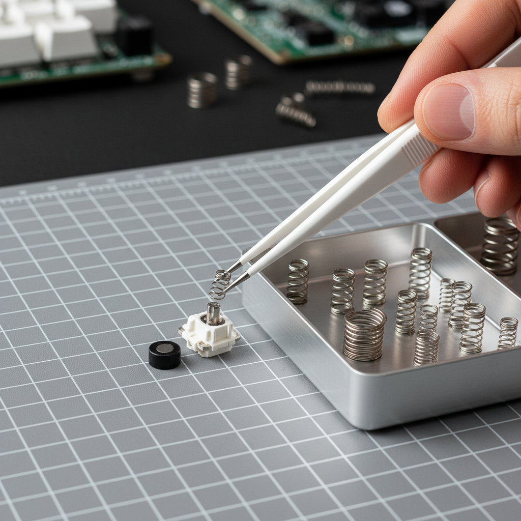 Step-by-Step: Swapping Springs in Hall Effect Key Switches