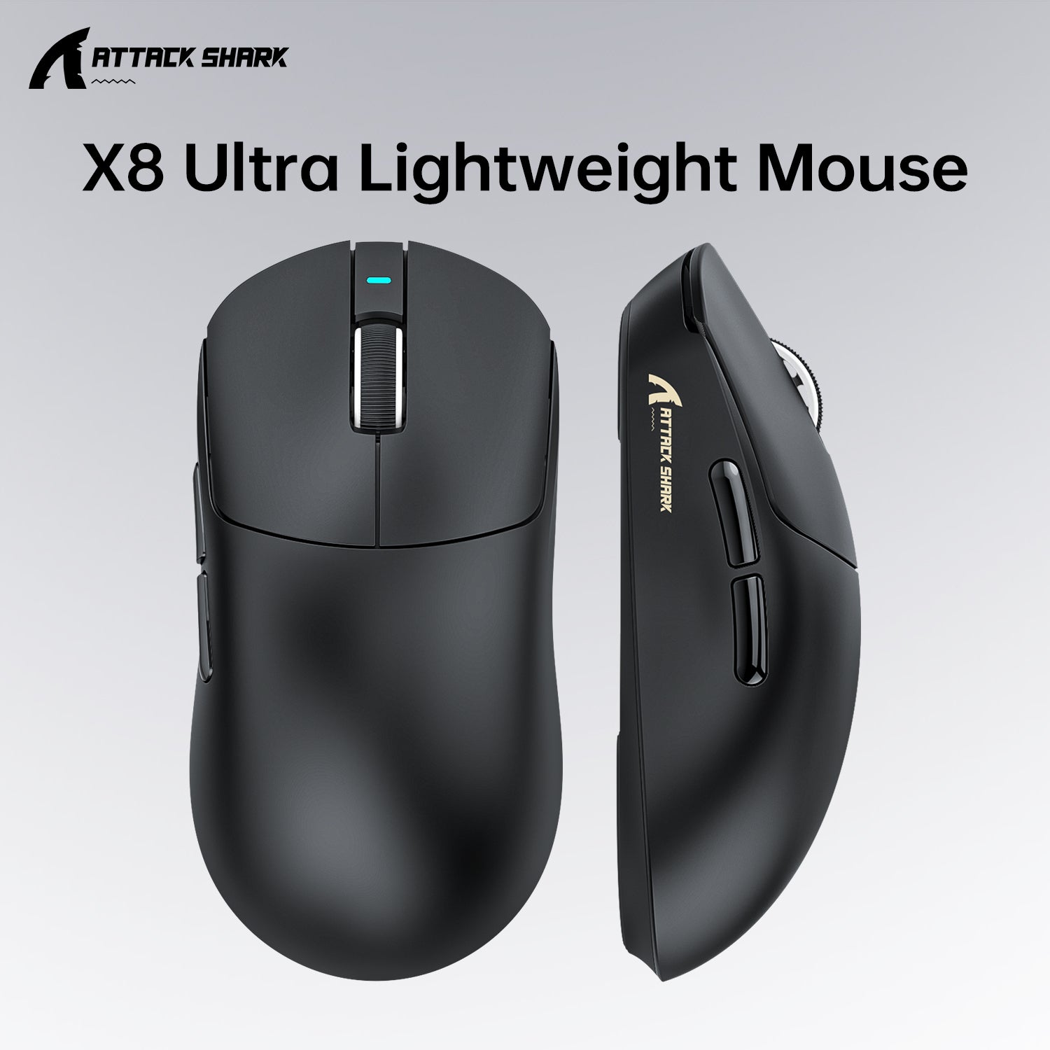 ATTACK SHARK X8 Ultra Tri-Mode Kabellose Gaming-Maus mit C06 Ultra-Kabel