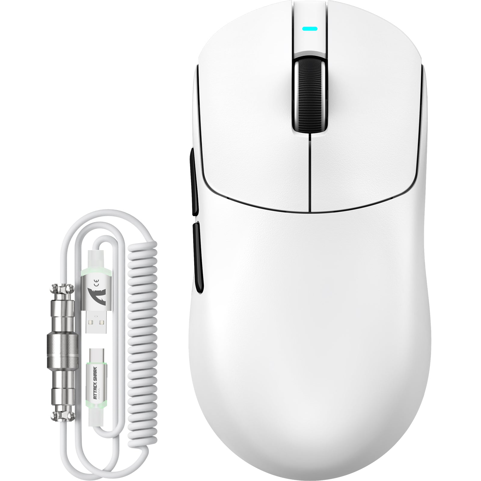 ATTACK SHARK X8PLUS Kabellose Tri-Mode-Gaming-Maus mit C06 ULTRA-Kabel