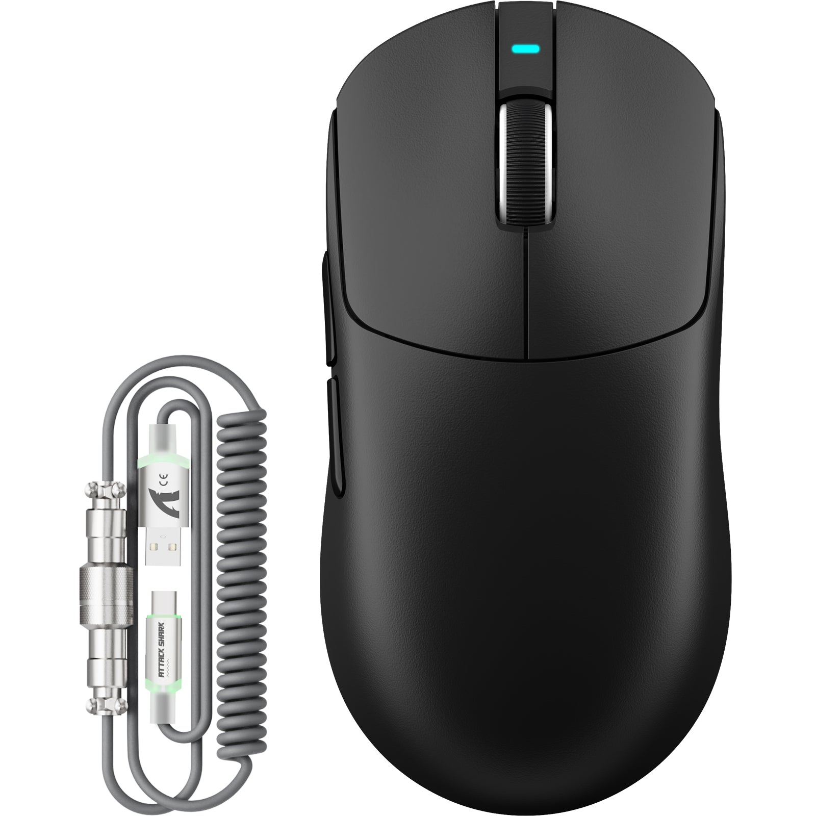 ATTACK SHARK X8PLUS Kabellose Tri-Mode-Gaming-Maus mit C06 ULTRA-Kabel