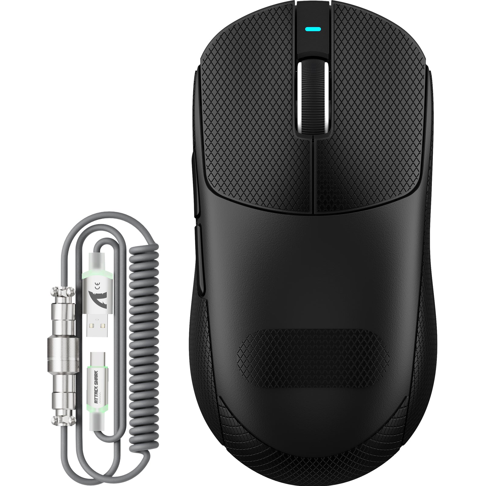 ATTACK SHARK X8PLUS Kabellose Tri-Mode-Gaming-Maus mit C06 ULTRA-Kabel