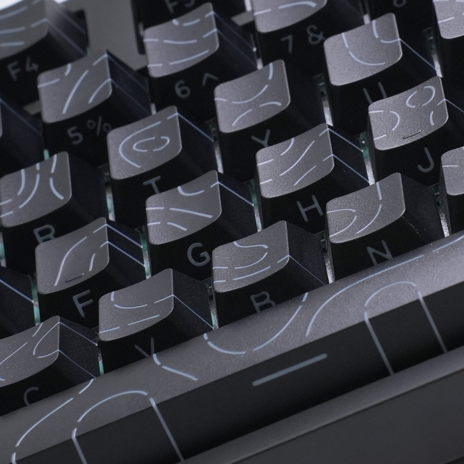 ATTACK SHARK SK06, 135 Tasten, durchscheinende Tastenkappen, ANSI/ISO