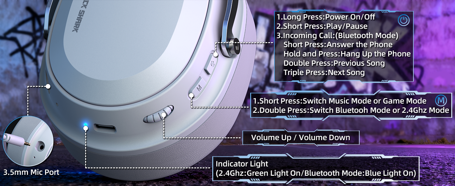 ATTACK SHARK L30PRO Wireless Gaming Headset