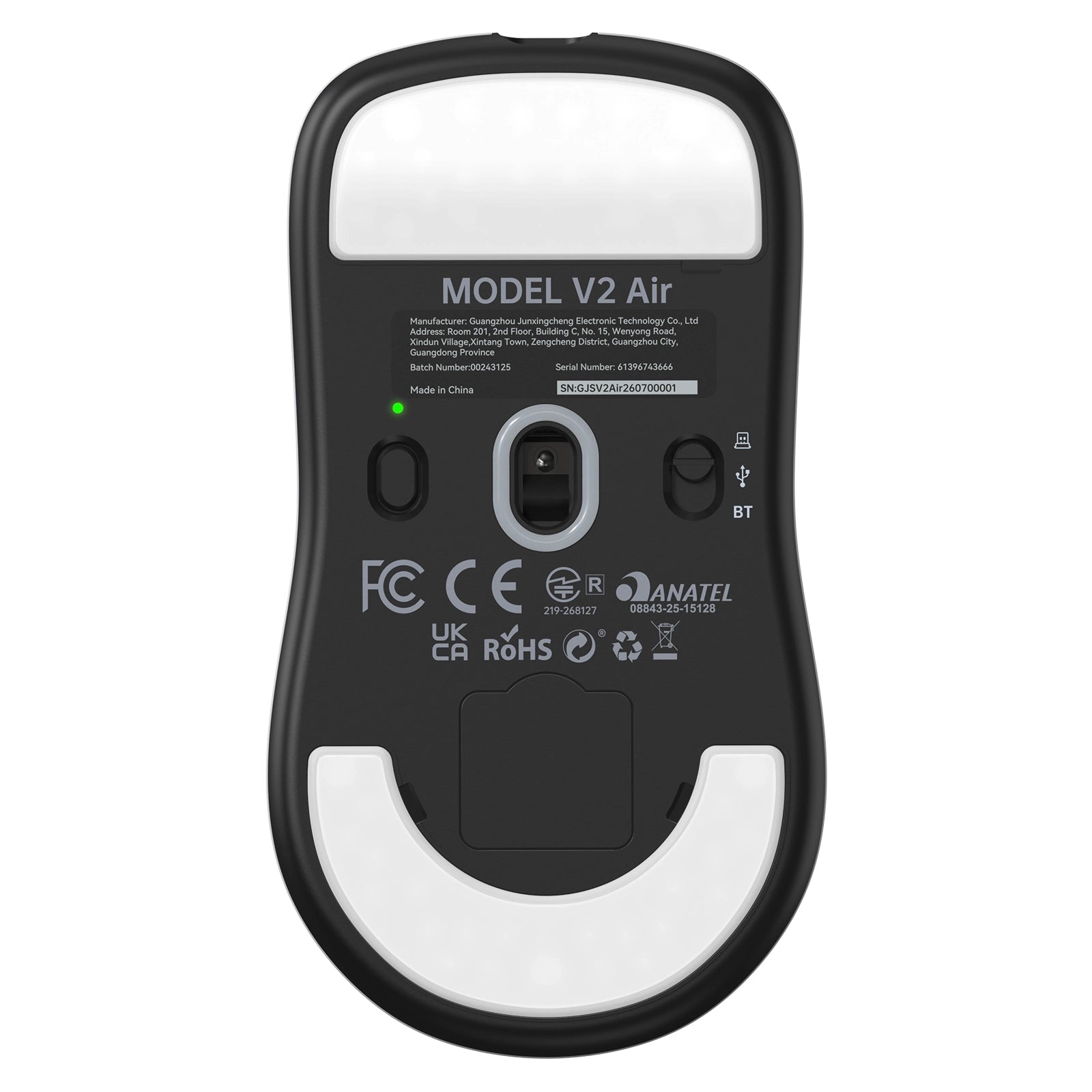 ATTACK SHARK V2 AIR PAW3955MAX Ergonomische kabellose Gaming-Maus