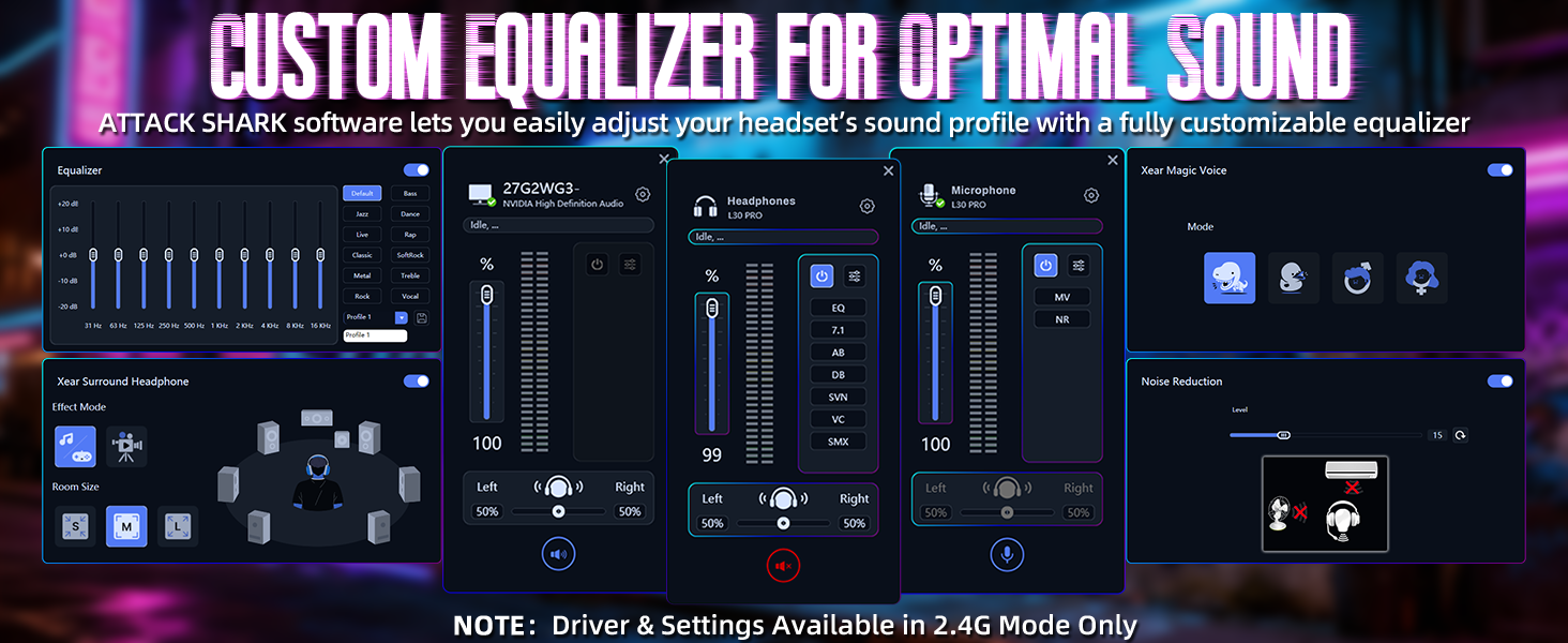 ATTACK SHARK L30PRO Wireless Gaming Headset