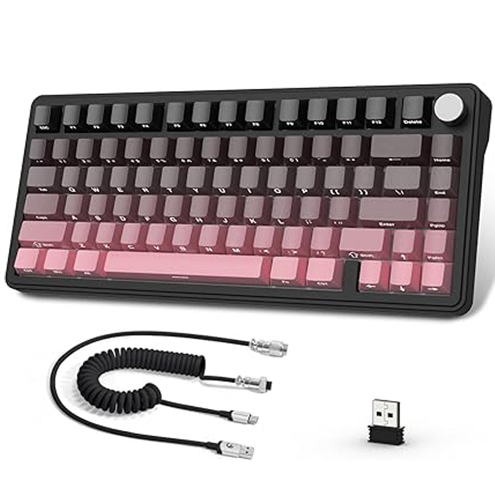 ATTACK SHARK X85 Wireless Mechanical Keyboard with gradient keycaps, USB-C and receiver