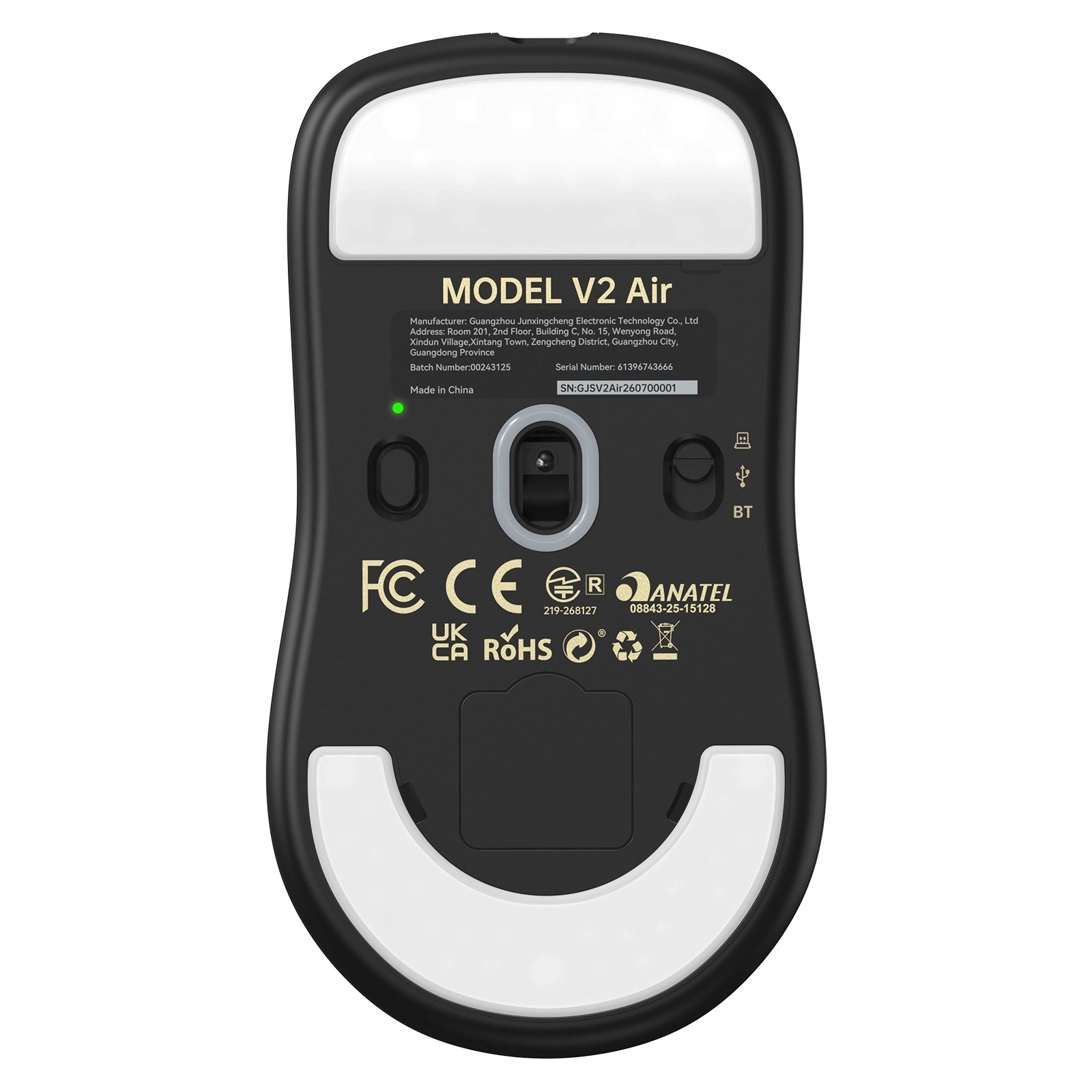 ATTACK SHARK V2 AIR PAW3955MAX Ergonomische kabellose Gaming-Maus