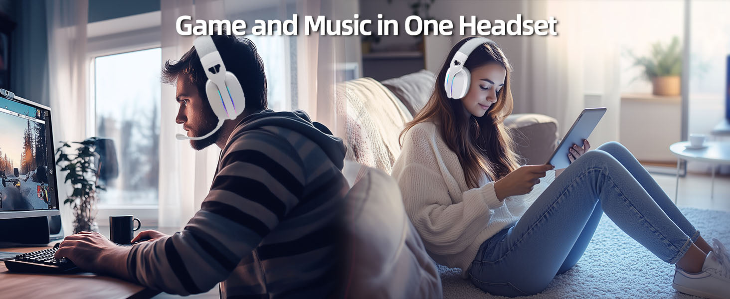 ATTACK SHARK L90 – faltbares, ultraleichtes RGB-Gaming-Headset mit drei Modi