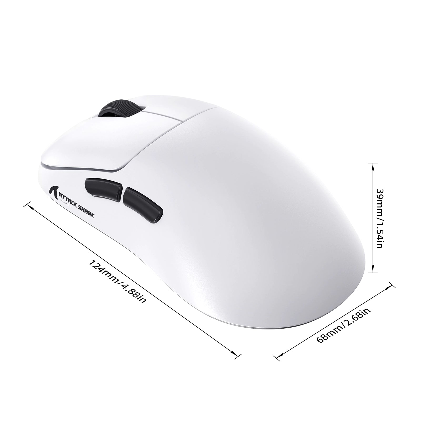 ATTACK SHARK V2 AIR PAW3955MAX Ergonomische kabellose Gaming-Maus
