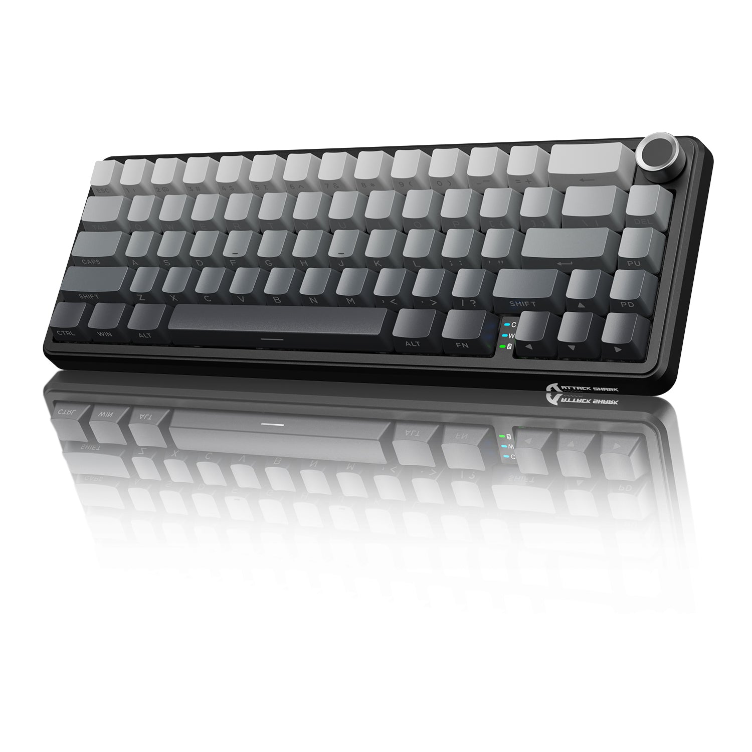 ATTACK SHARK X66 Wireless Mechanical Keyboard with Side Printed PBT Keycaps