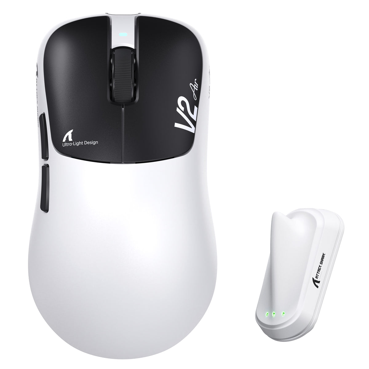 ATTACK SHARK V2 AIR PAW3955MAX Ergonomische kabellose Gaming-Maus