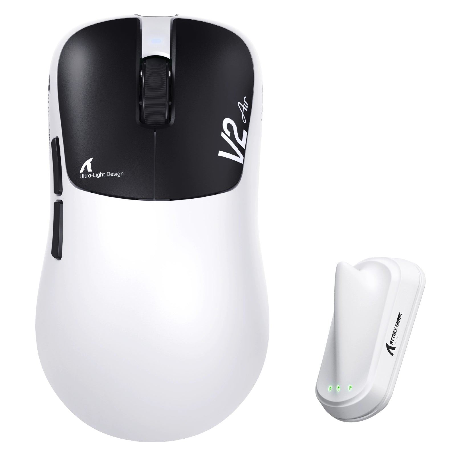ATTACK SHARK V2 AIR PAW3955MAX Ergonomische kabellose Gaming-Maus