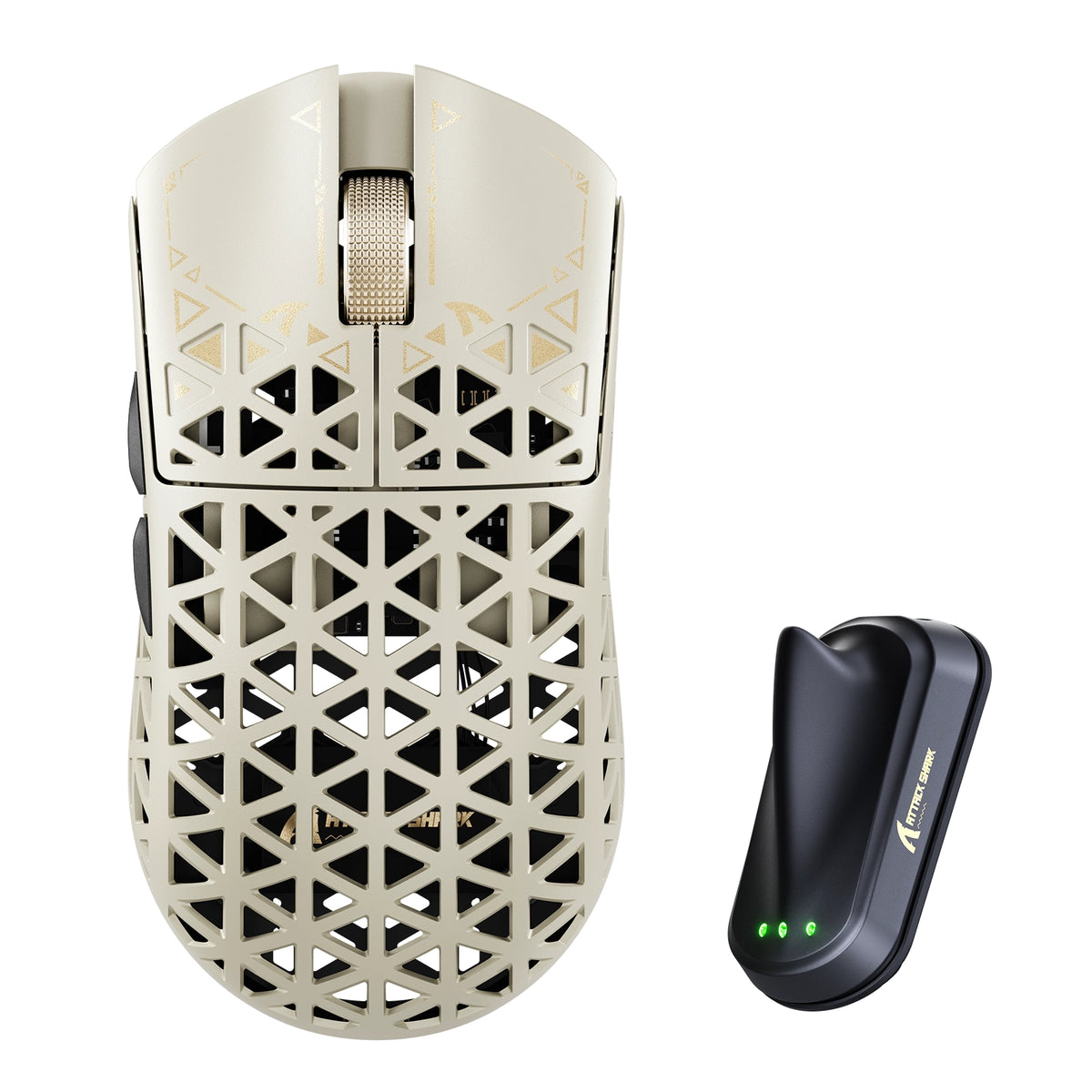 ATTACK SHARK R5 TURBO kabellose 8K-Gaming-Maus aus Carbonfaser