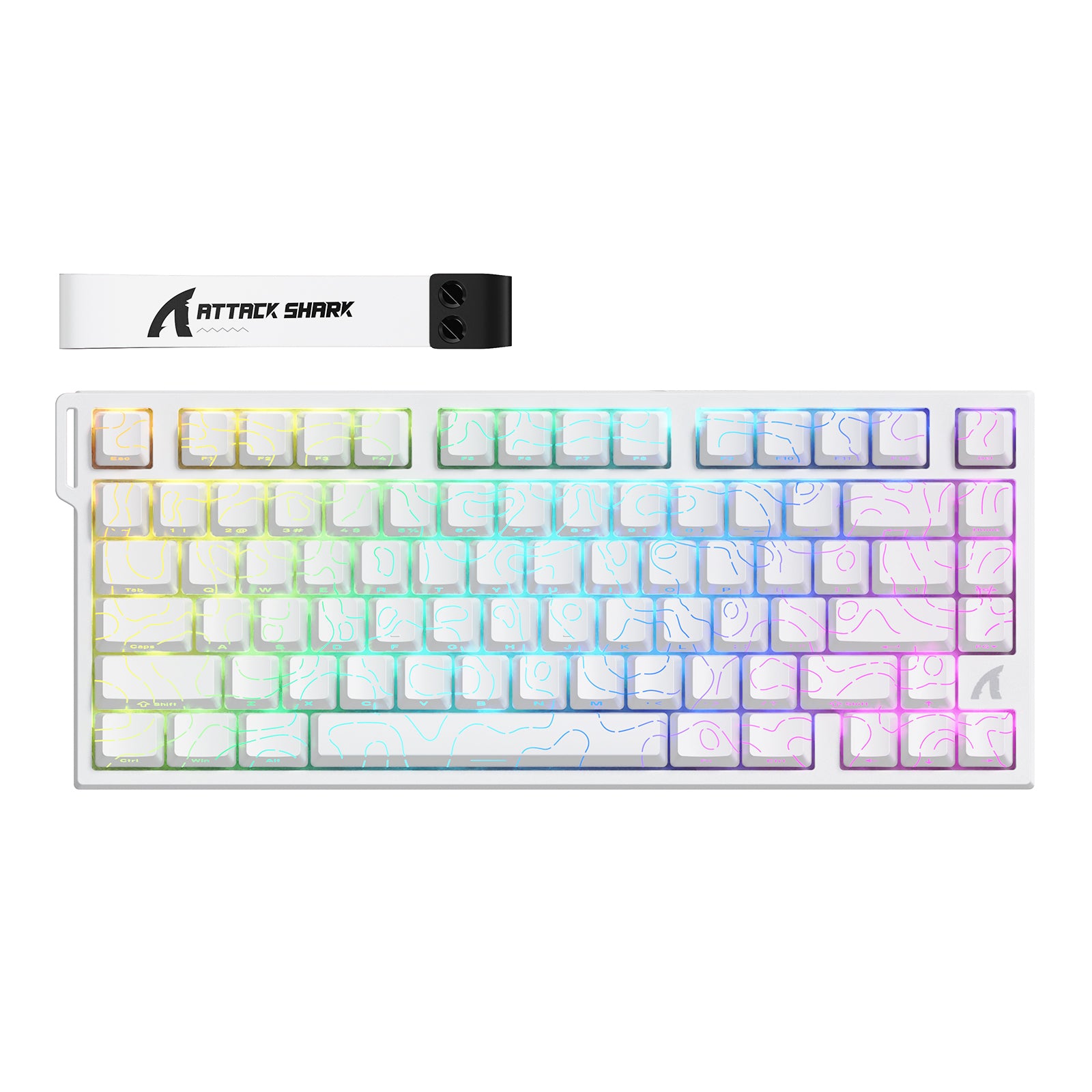 ATTACK SHARK R82 HE Rapid Trigger-Tastatur-Magnetschalter mit 0,005 MM RT