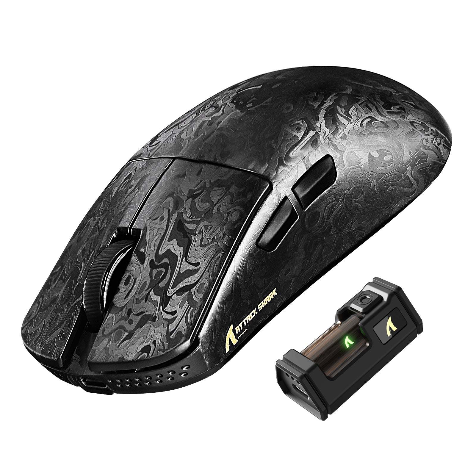 ATTACK SHARK R11 ULTRA Carbon Fiber Wireless 8K PAW3950MAX Gaming-Maus