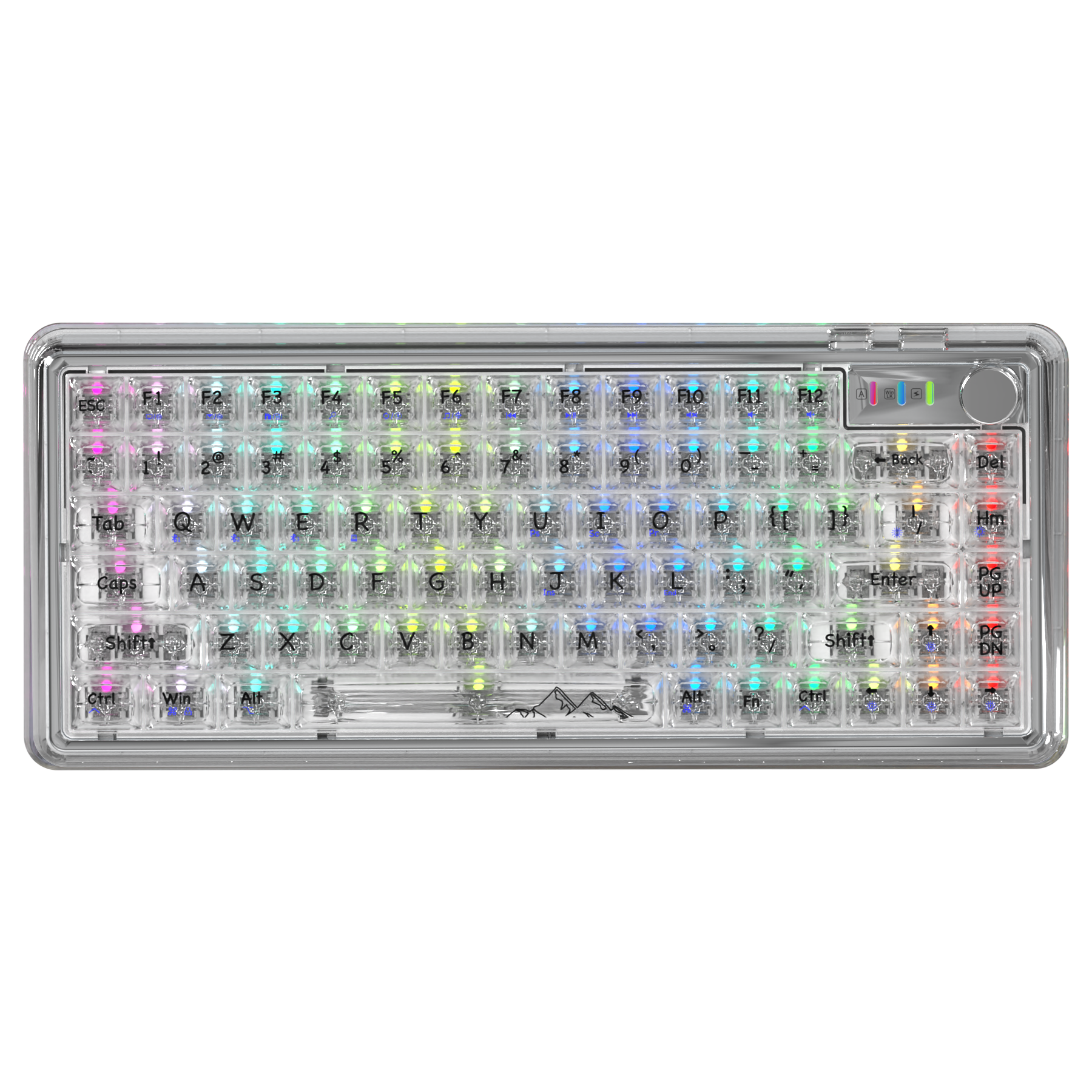 Transparente mechanische Tastatur ATTACK SHARK K75 Pro