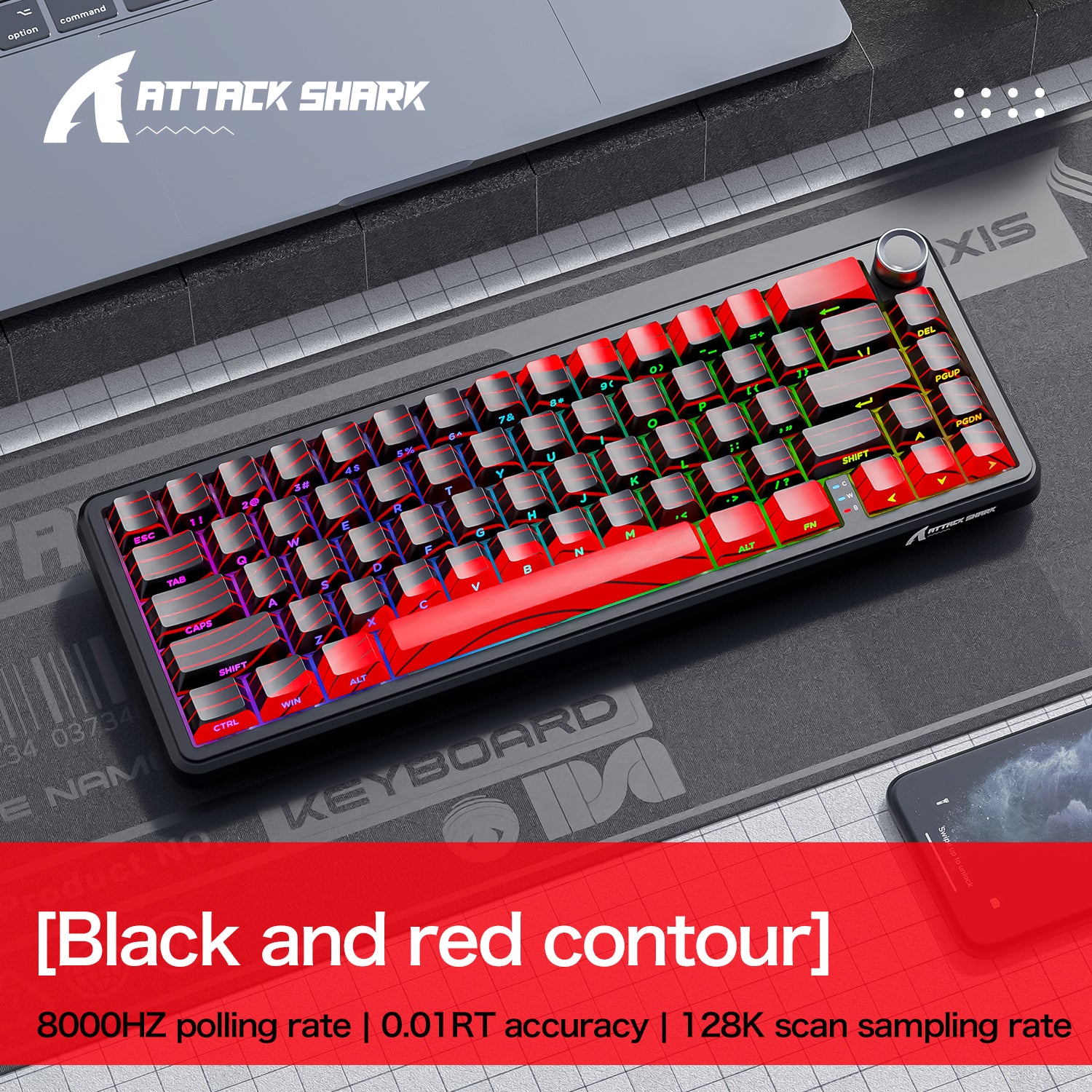 ATTACK SHARK X65PRO HE Rapid Trigger-Tastatur