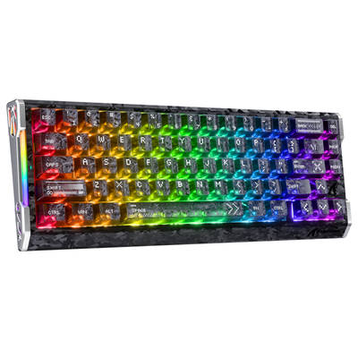 ATTACK SHARK R68 HE Kohlefaser Rapid Trigger Tastatur Magnetischer Schalter